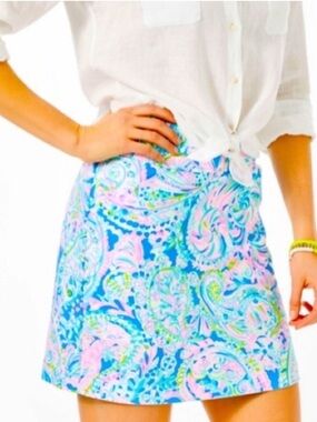 Lilly Pulitzer Jonas Skort in Multi Dream Team size 12